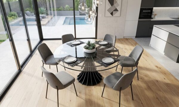 Luxury Industrial Compressor Dining Table