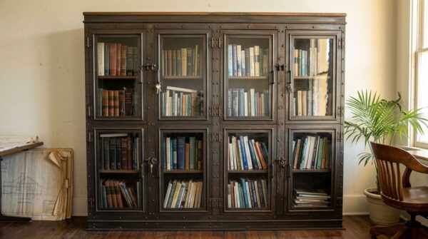 Artisan Industrial Casegood No. 4 Armoire in an Office