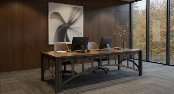 Luxury Industrial 42 Desk in a Office
