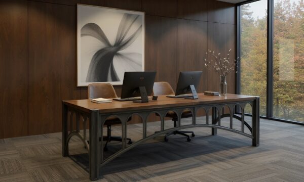 Luxury Industrial 42 Desk in a Office