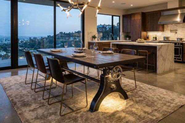 Hure Crank Dining Table in Mexico City