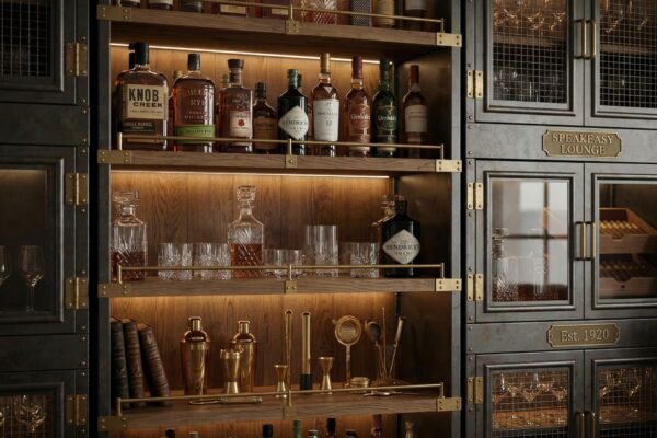 Speakeasy Lounge Wall Unit Bar 7