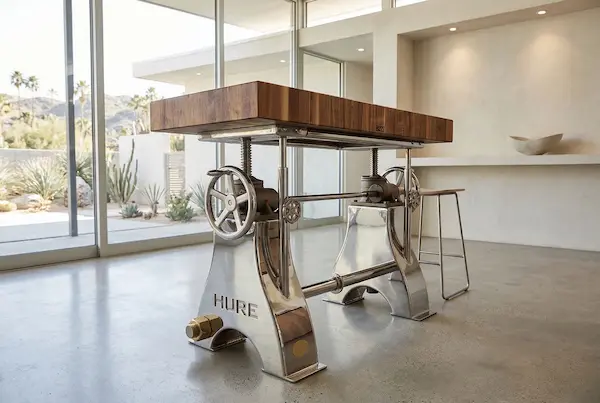 Small Hure Crank Table kitchen island
