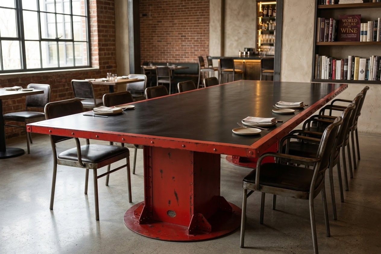 Bronx Crank Desk — enhanced lifestyle photo